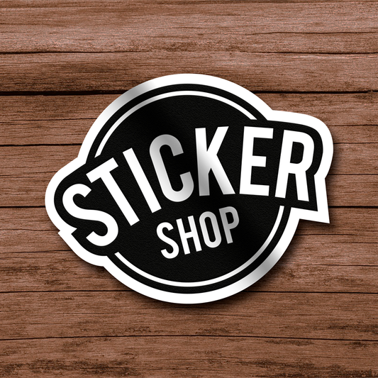 Stickers de papel · Blanco Adhesivo