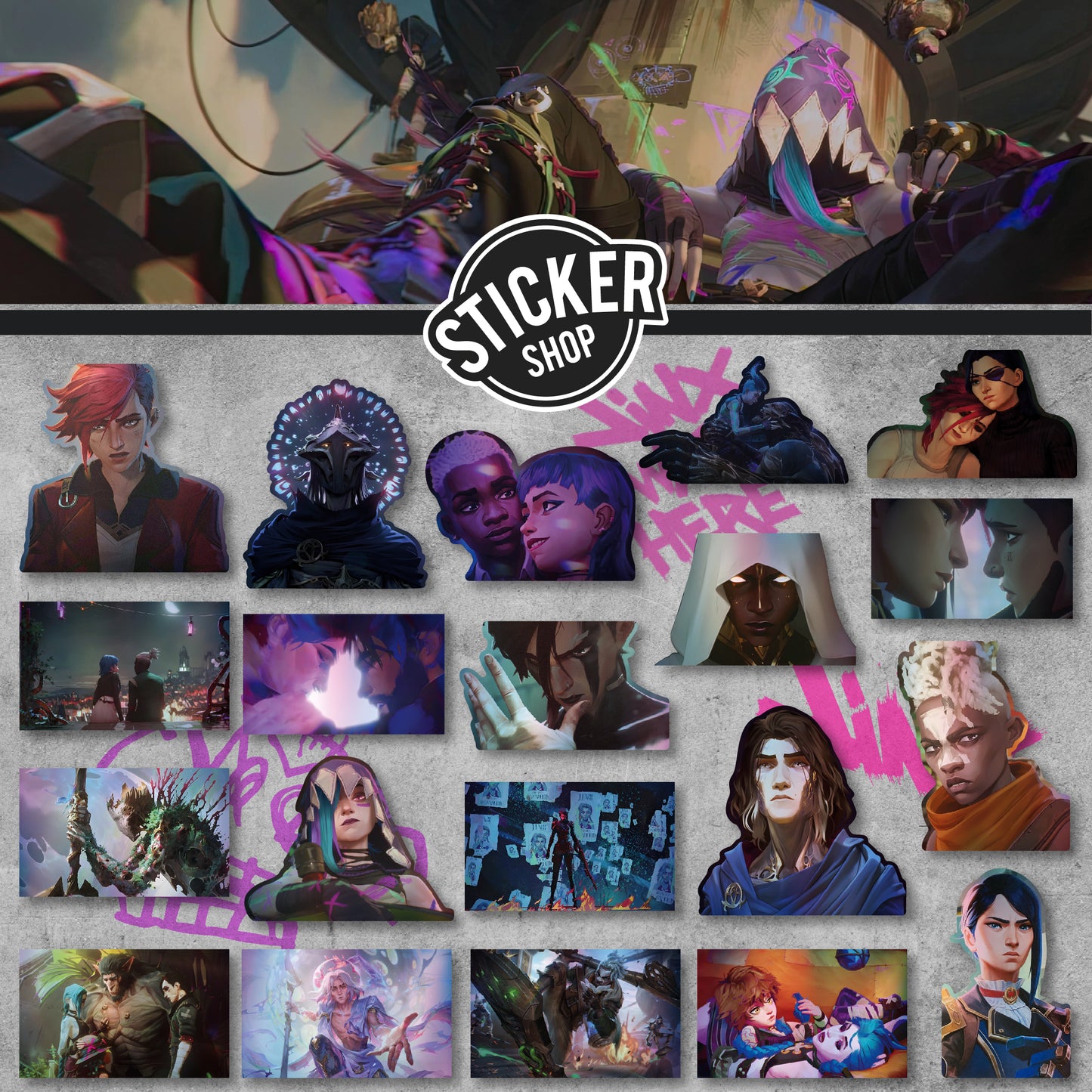 Pack de 20 stickers N24