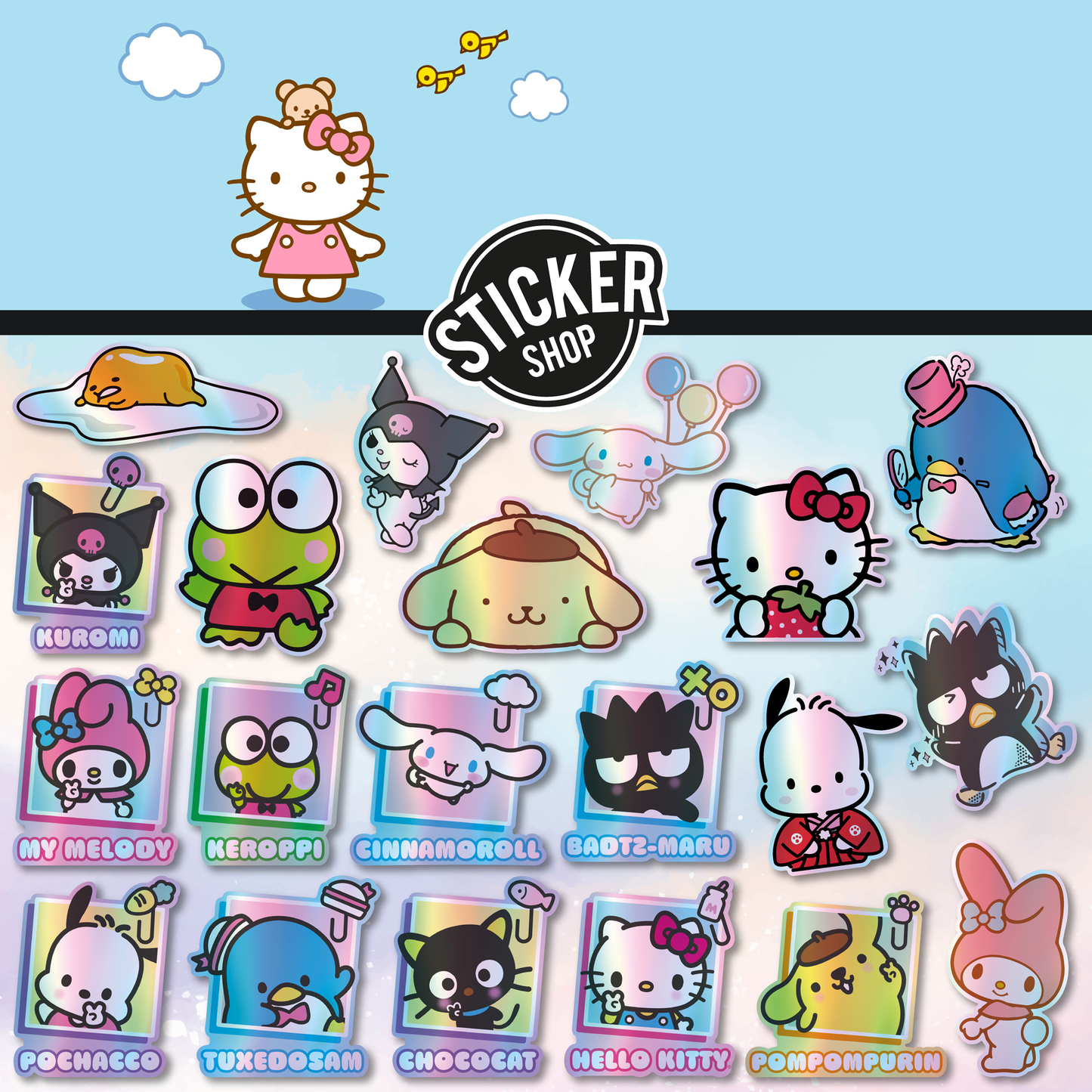 Pack de 20 stickers N14