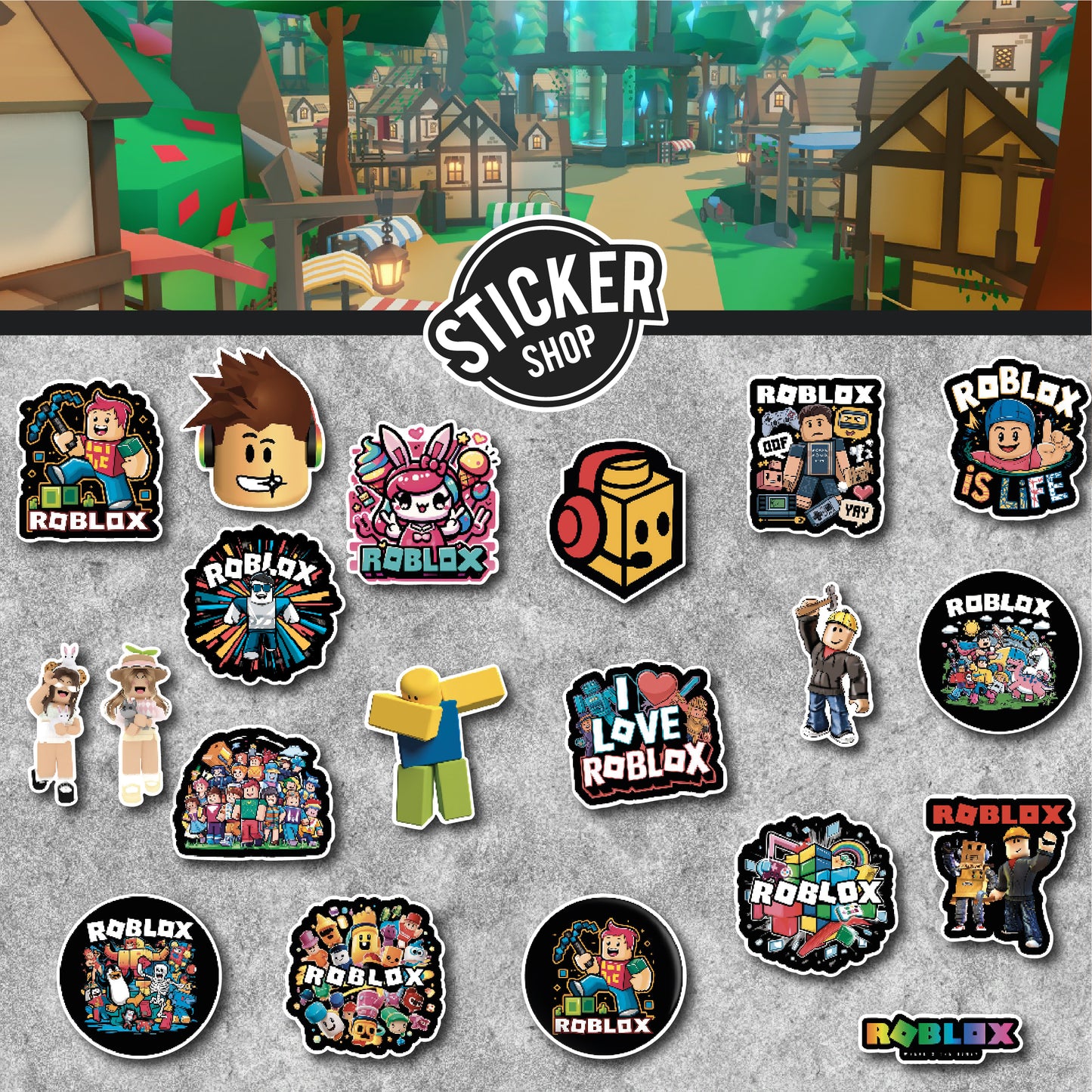 Pack de 20 stickers N41