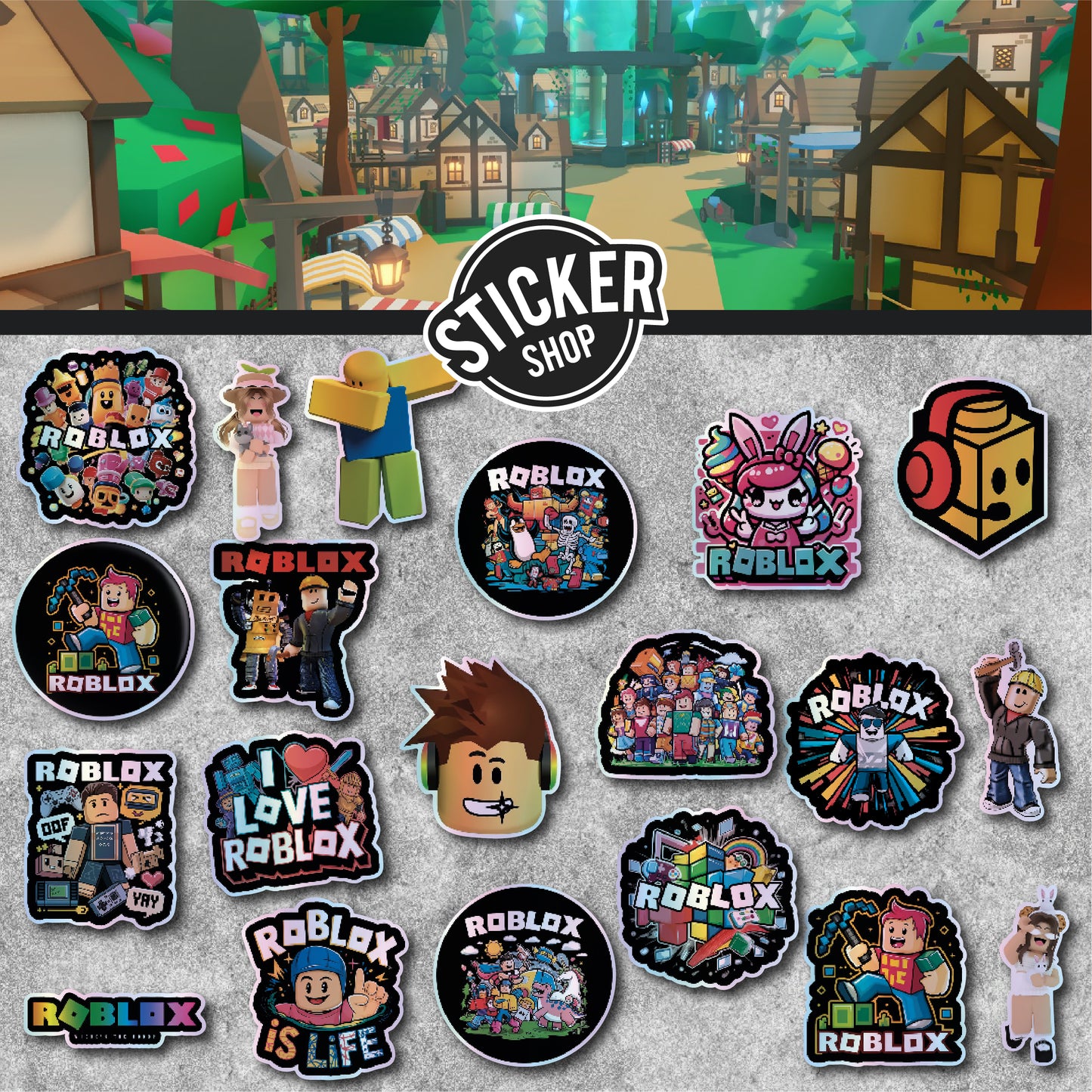 Pack de 20 stickers N41