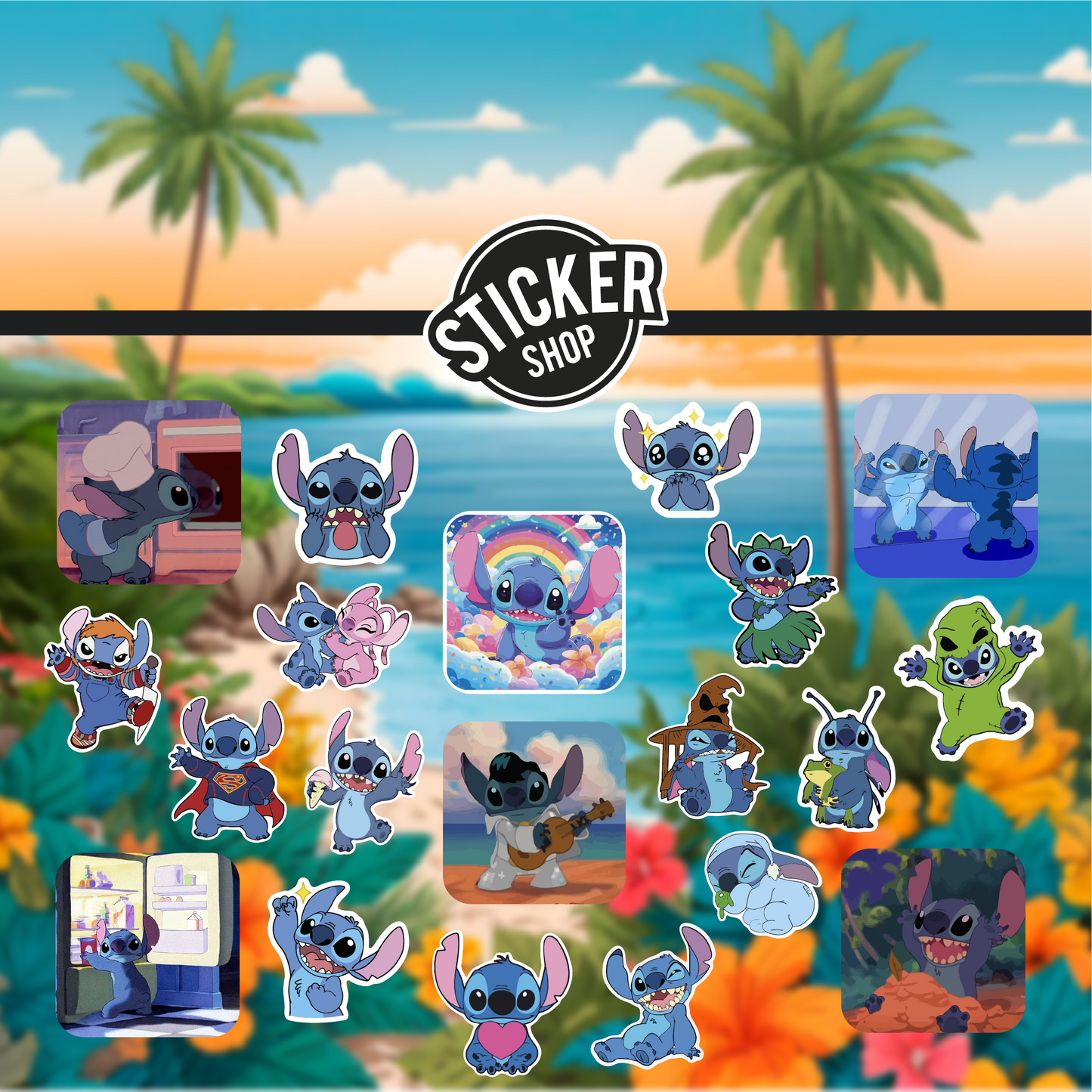 Pack de 20 stickers N58