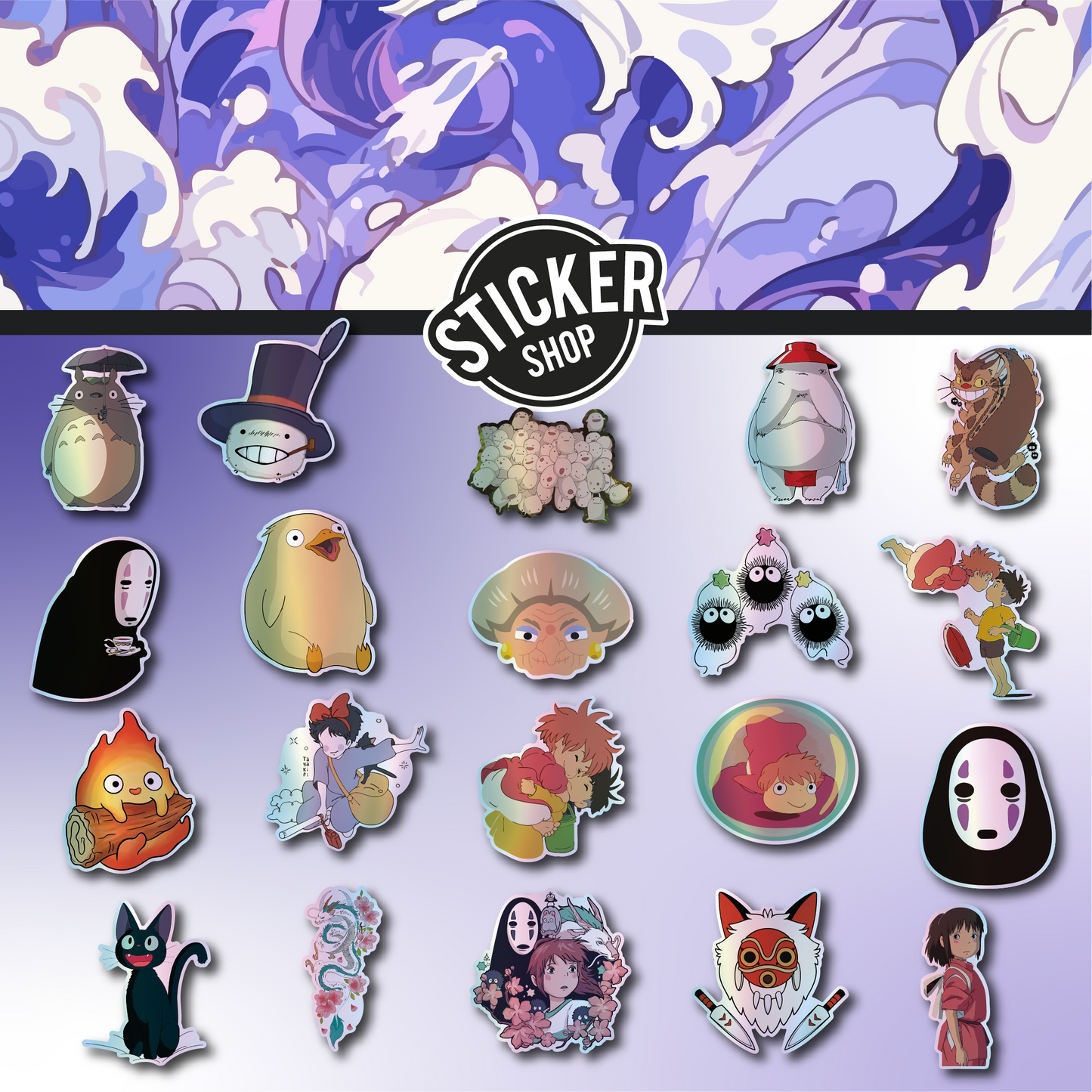 Pack de 20 stickers N16