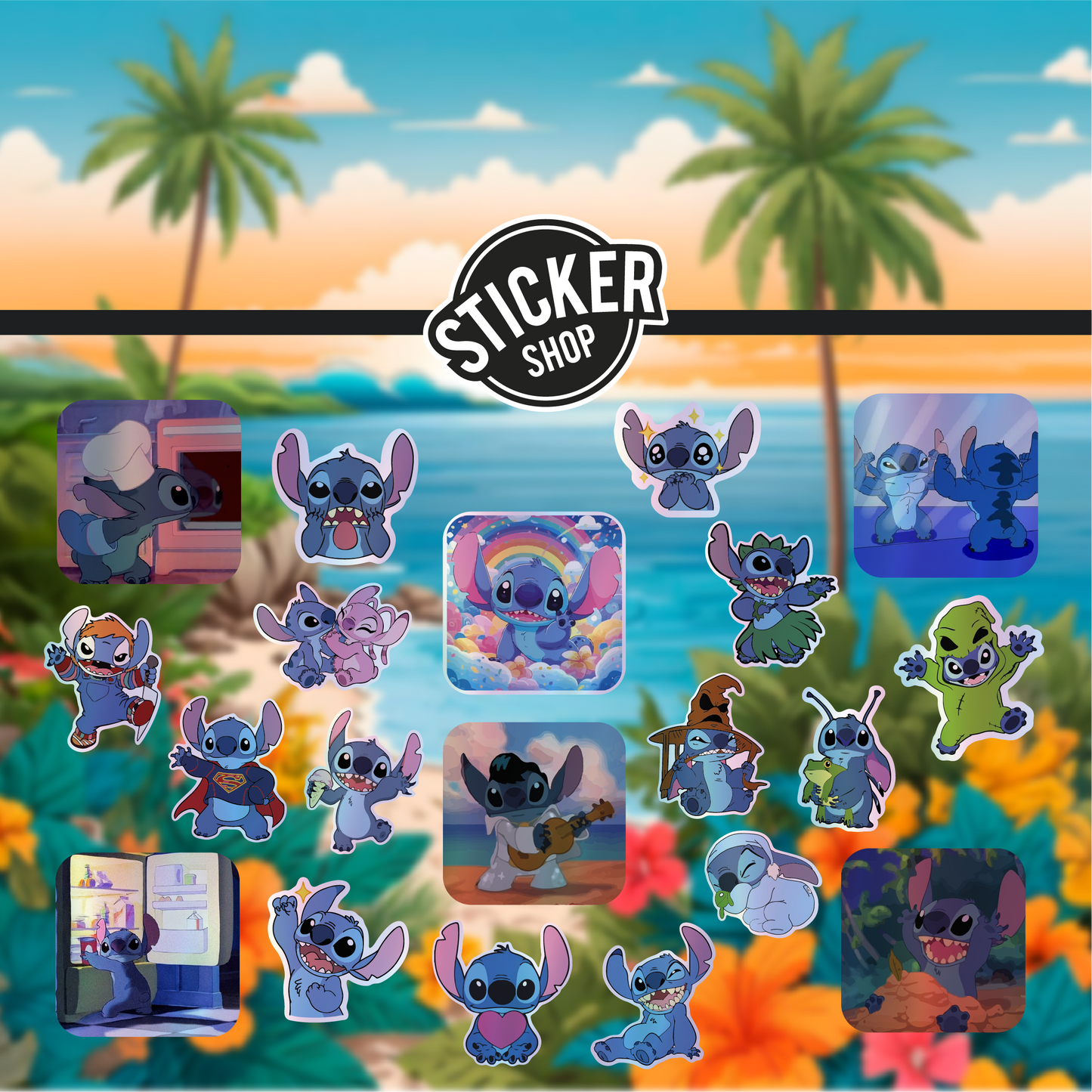 Pack de 20 stickers N58