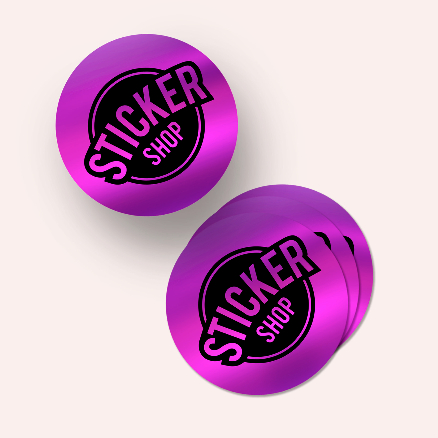 Stickers de vinilo morado metalizado