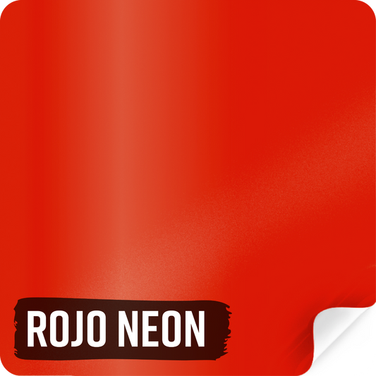 Stickers de Vinilo Rojo Neón