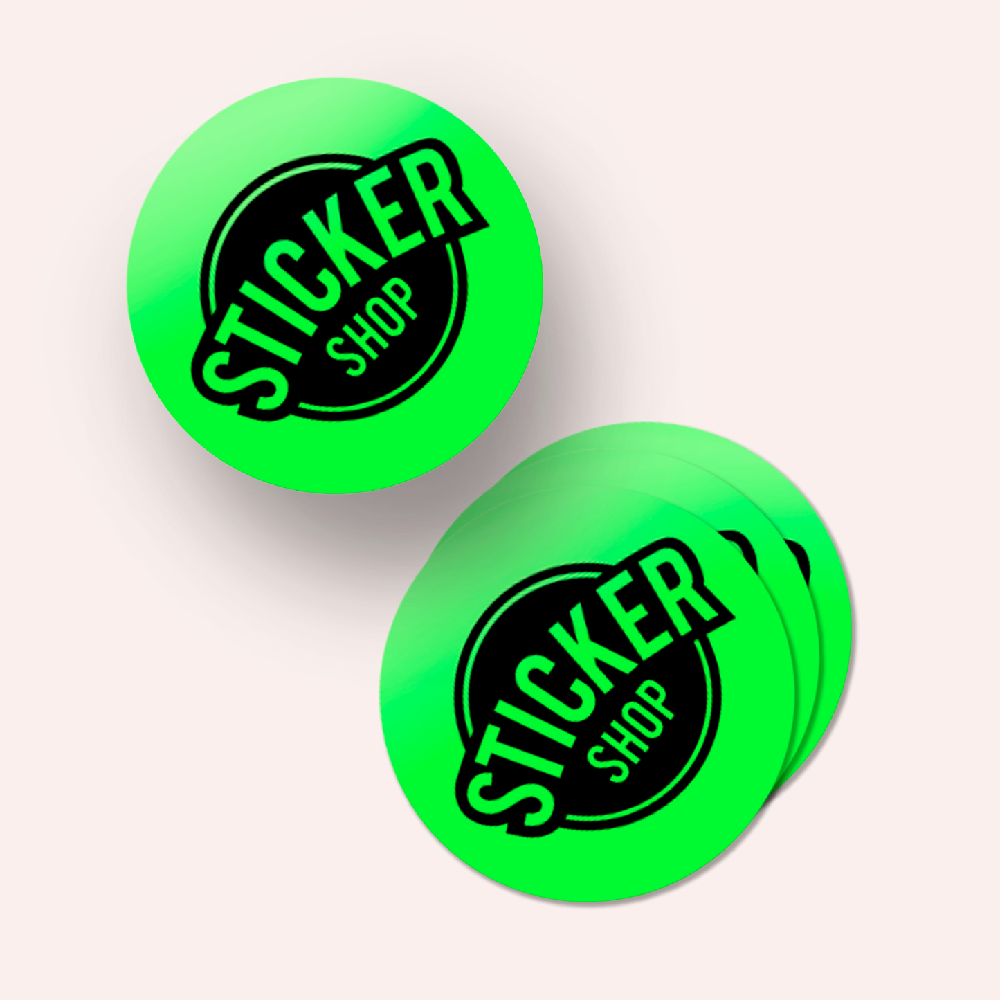 Stickers de Vinilo Verde Neón