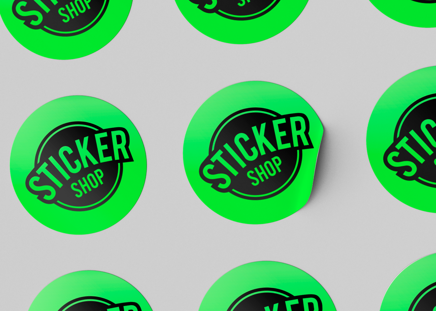 Stickers de Vinilo Verde Neón