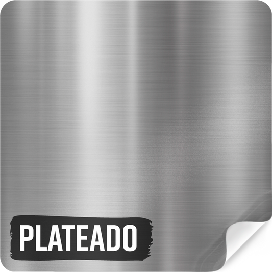Stickers de vinilo plateado metalizado