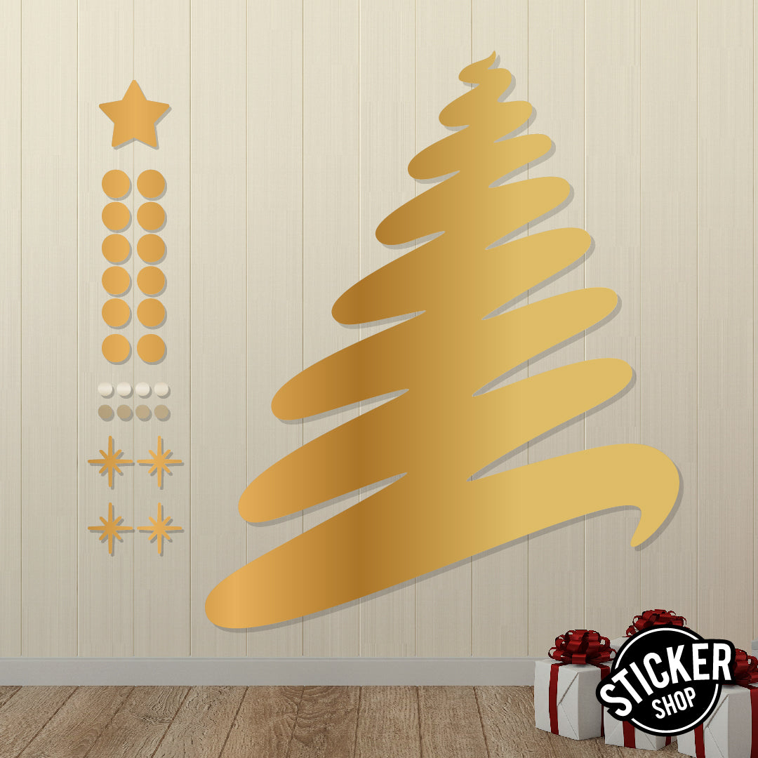 Sticker XL de Arbol Navideño 05