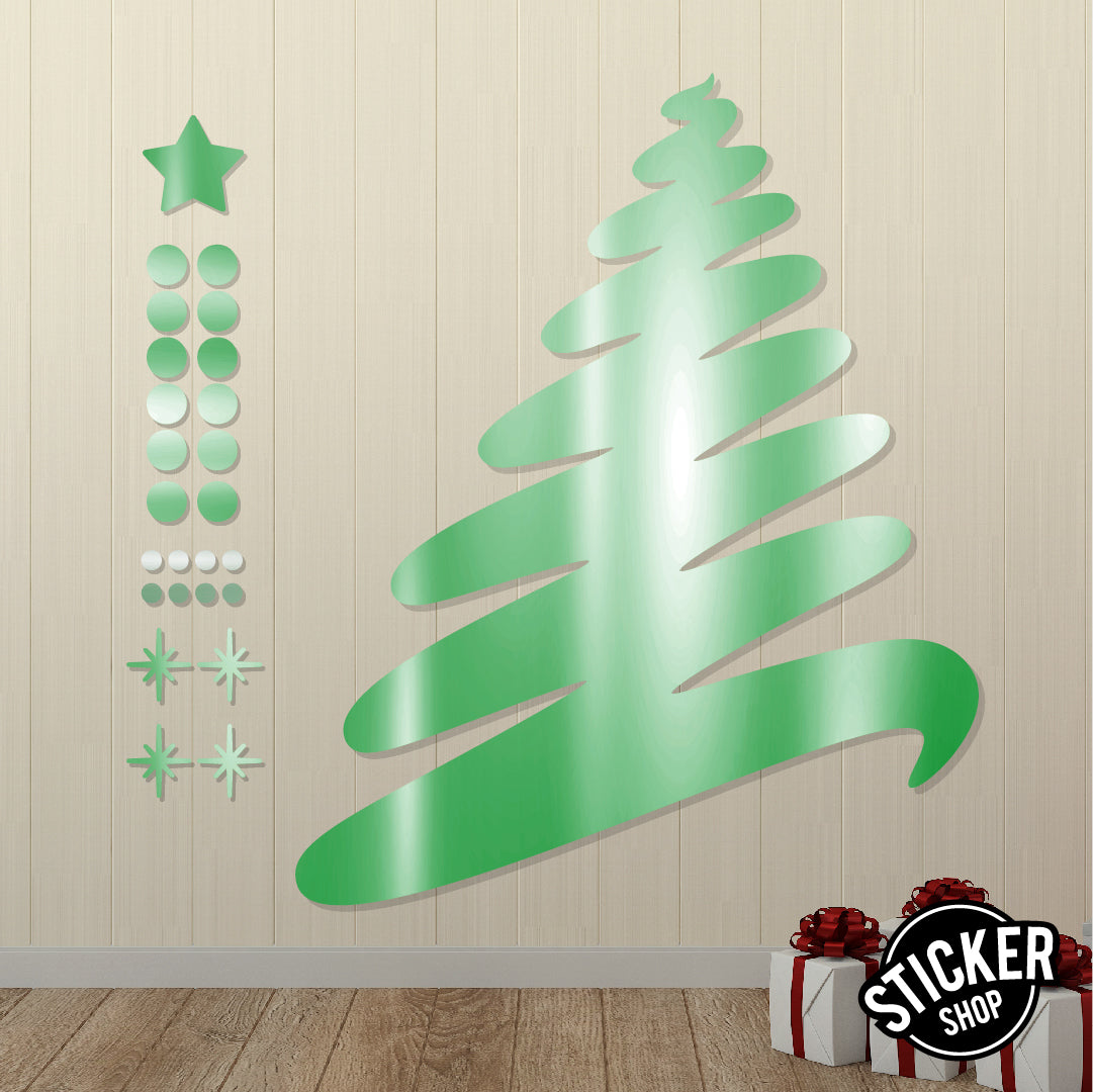 Sticker XL de Arbol Navideño 05