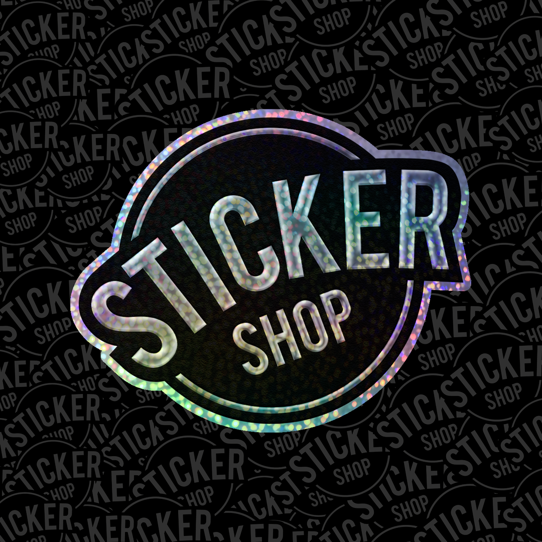 Stickers Glitter Holográfico con Barniz Sectorizado