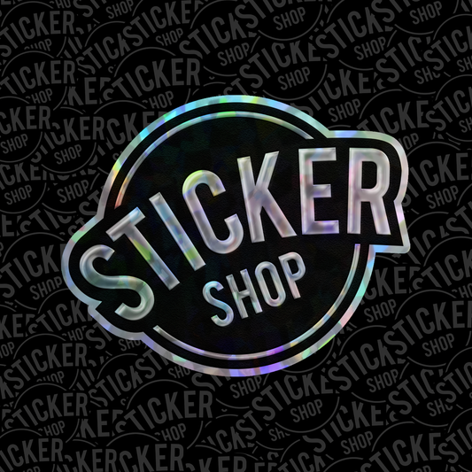 Stickers Cristal Holográfico con Barniz Sectorizado