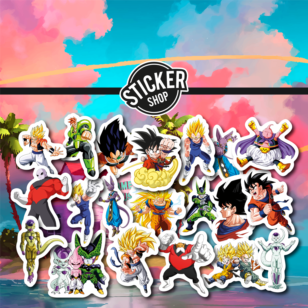 Pack de 20 stickers DBZ