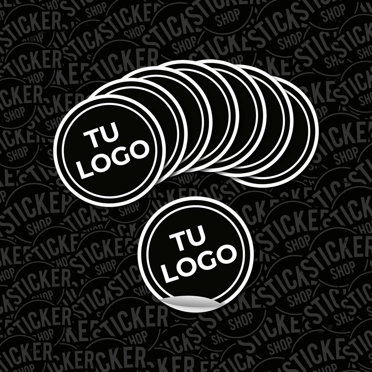 1.000 stickers de 5x5 cm