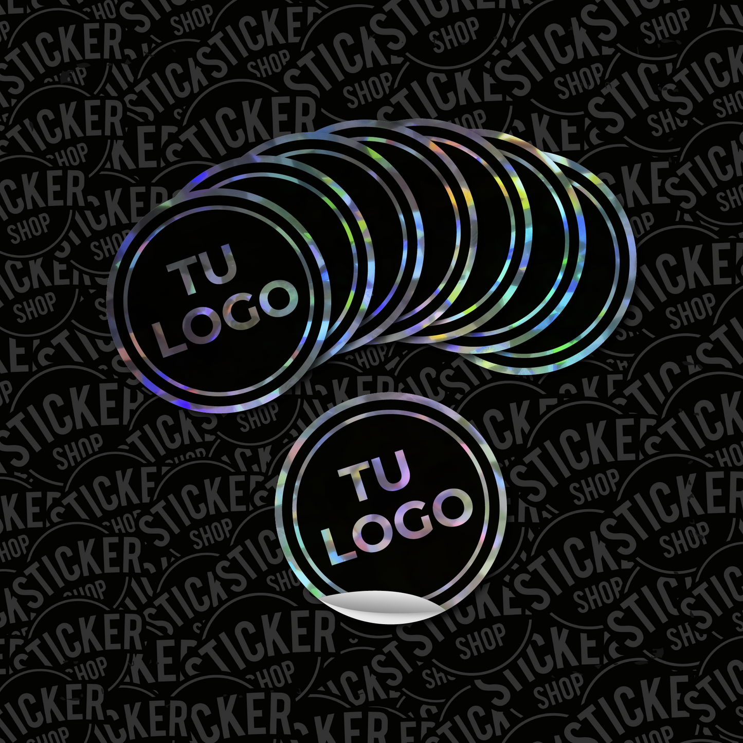 1.000 stickers de 10x10 cm
