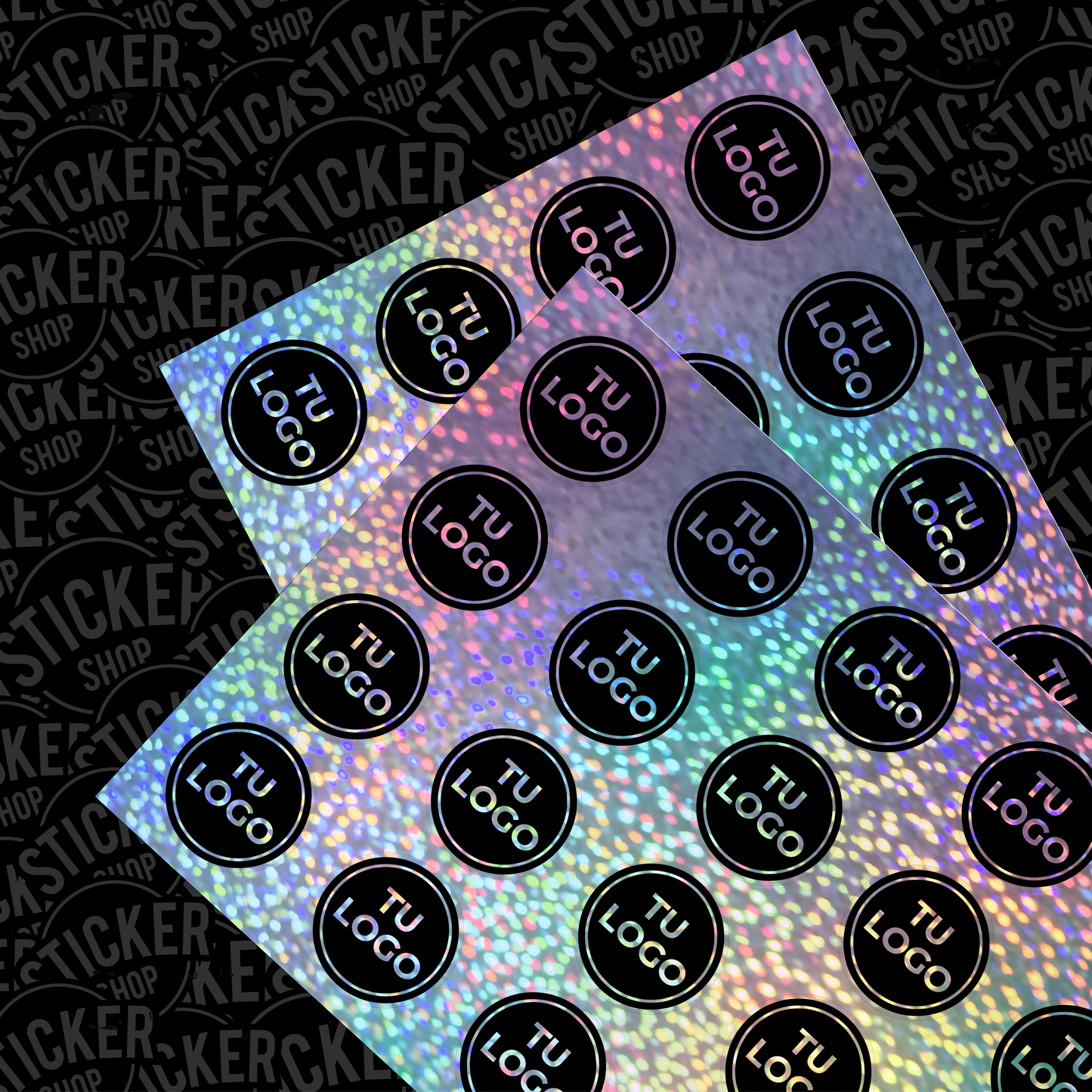 1.000 stickers de 10x10 cm