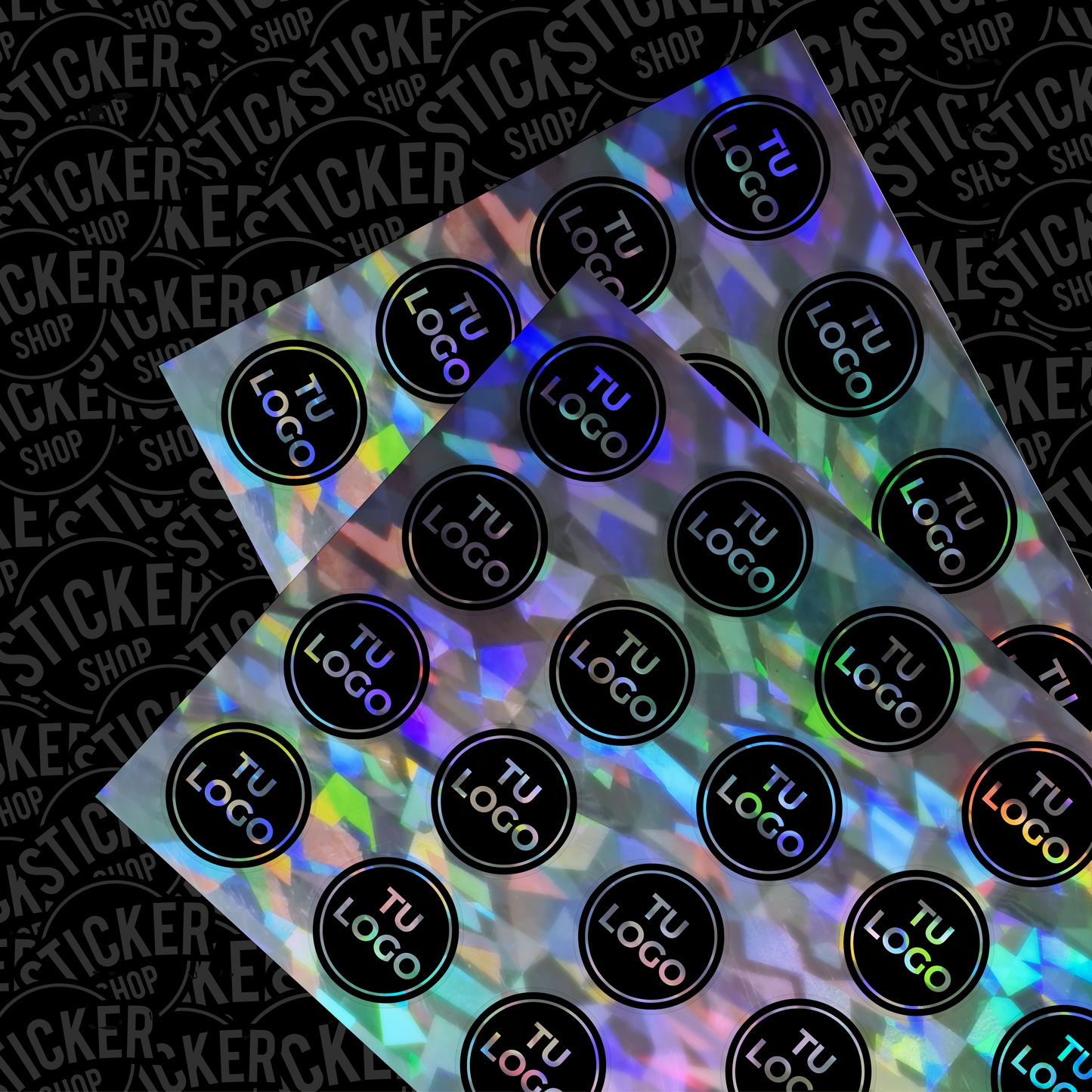 1.000 stickers de 10x10 cm
