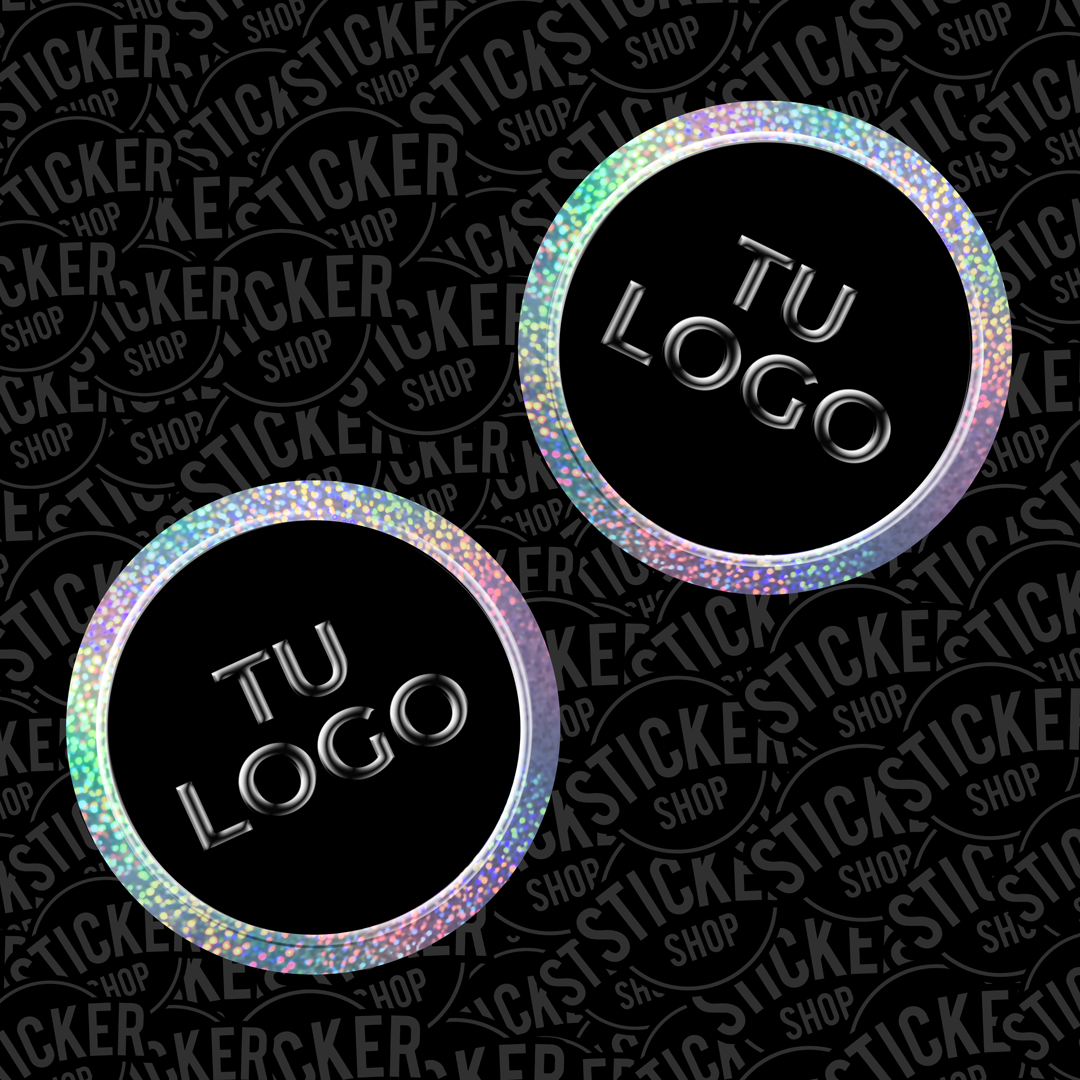 100 stickers con Barniz Sectorizado