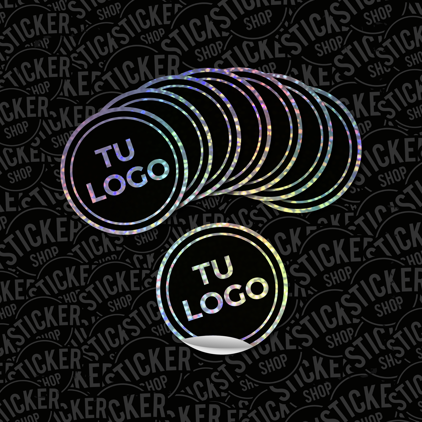1.000 stickers de 10x10 cm