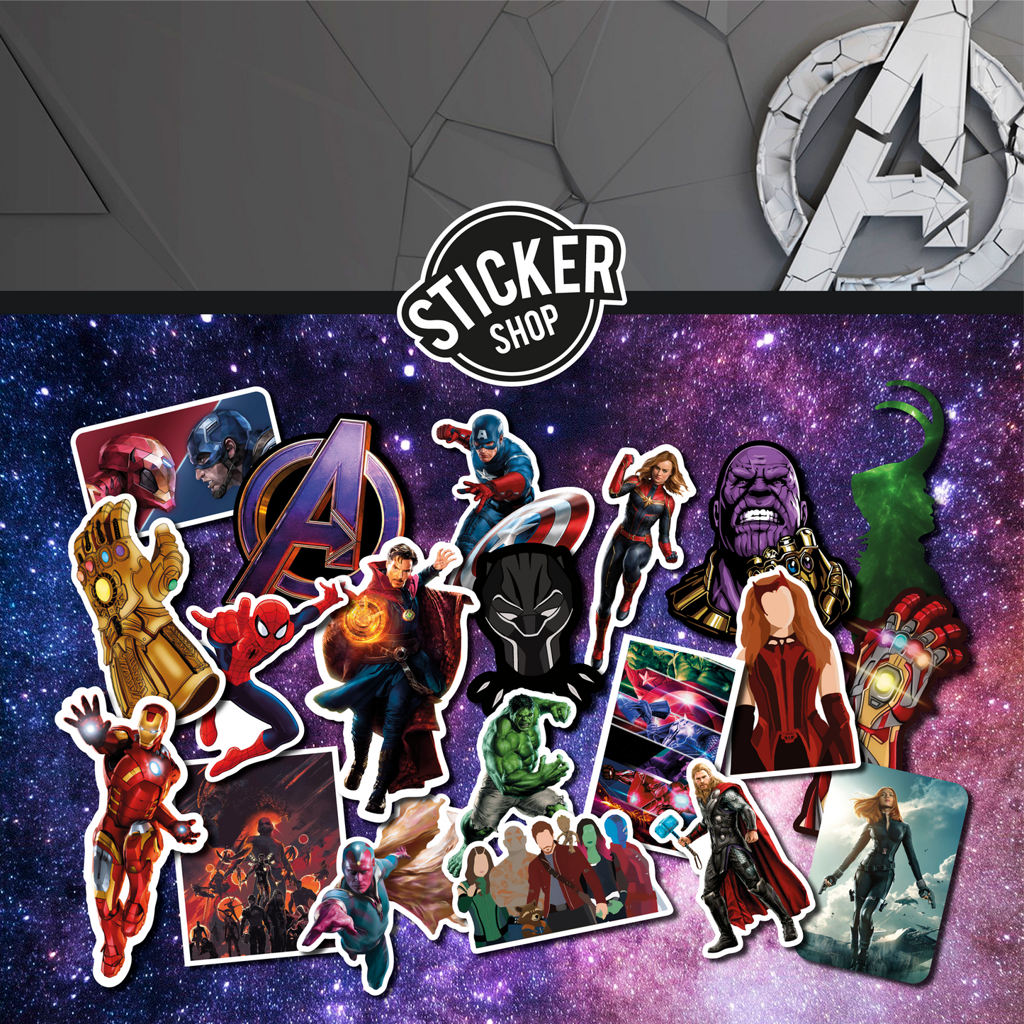 Pack de 20 stickers N18