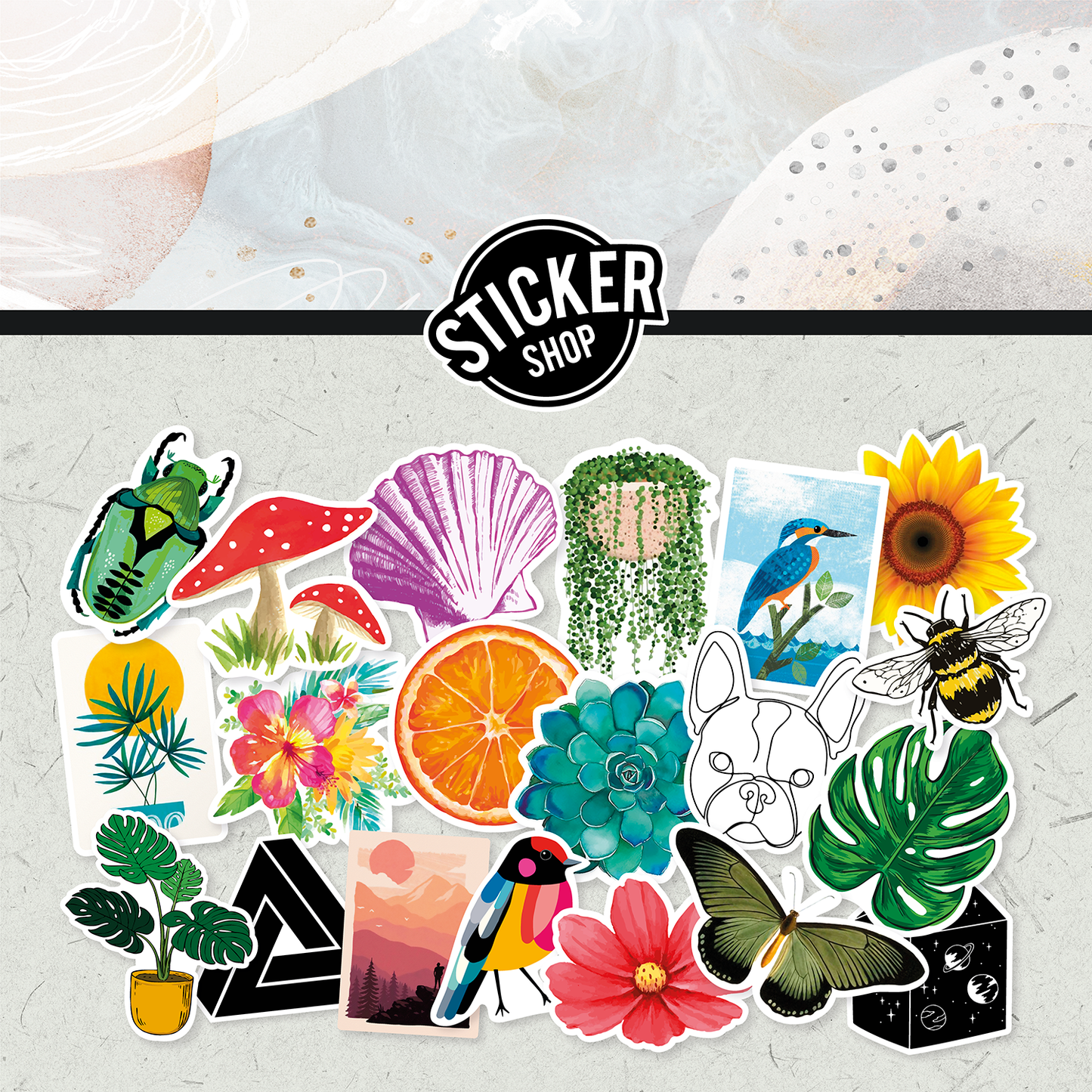 Pack de 20 stickers N12