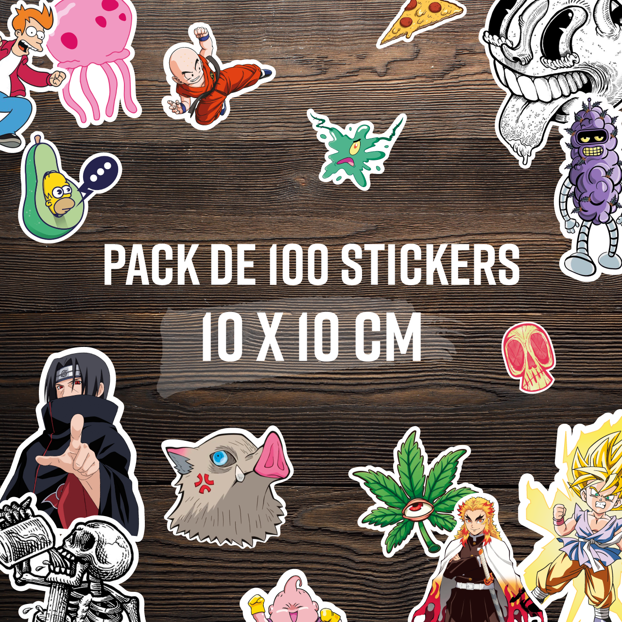 Pack de 100 stickers Random