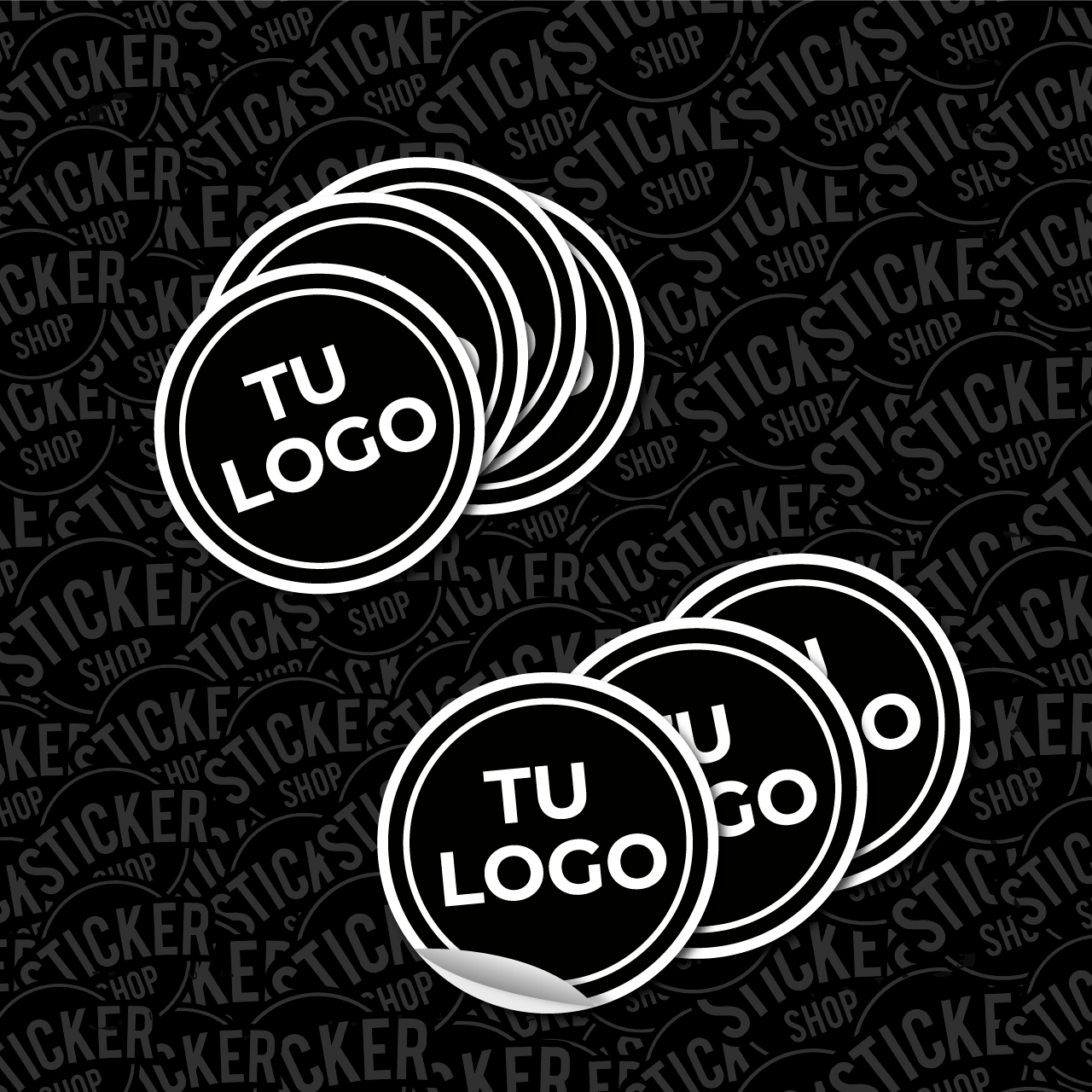 Stickers de 3x3 centímetros