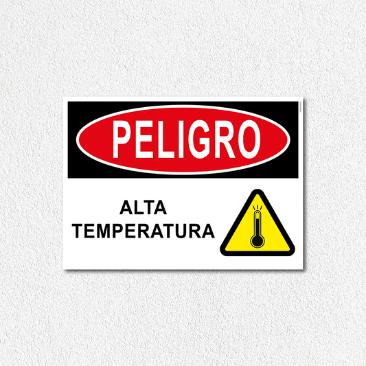 Peligro - Alta temperatura