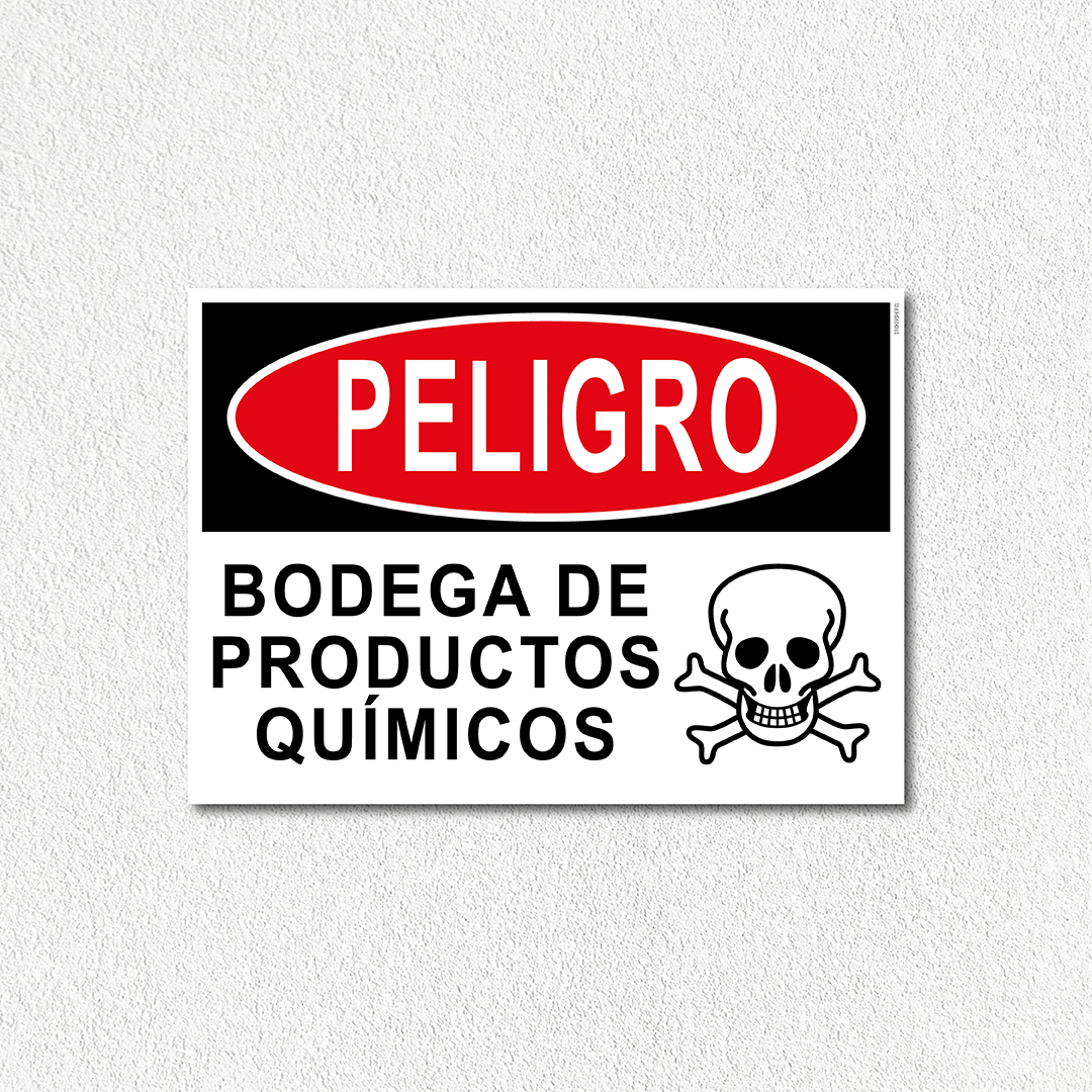 Peligro - Bodega de productos químicos