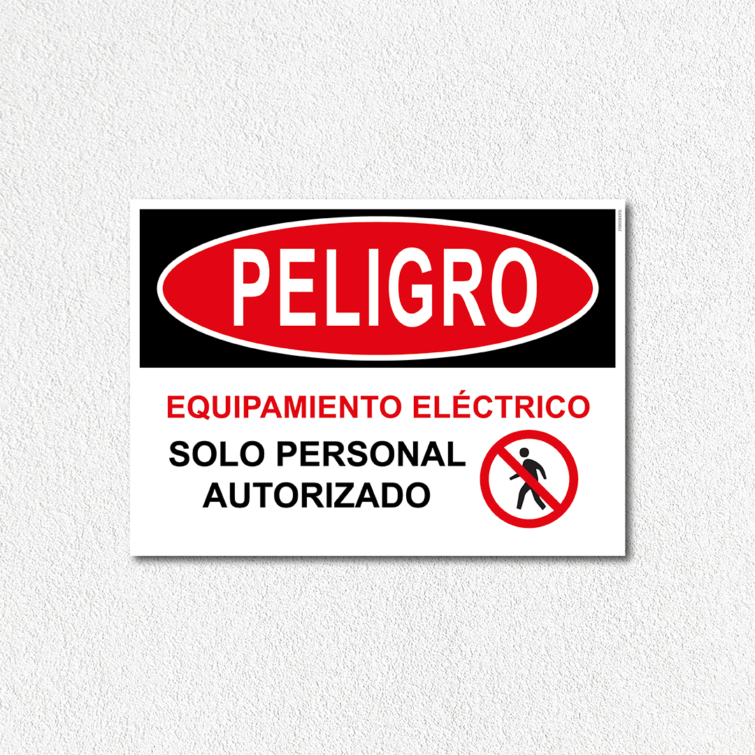 Peligro - Equipamiento eléctrico