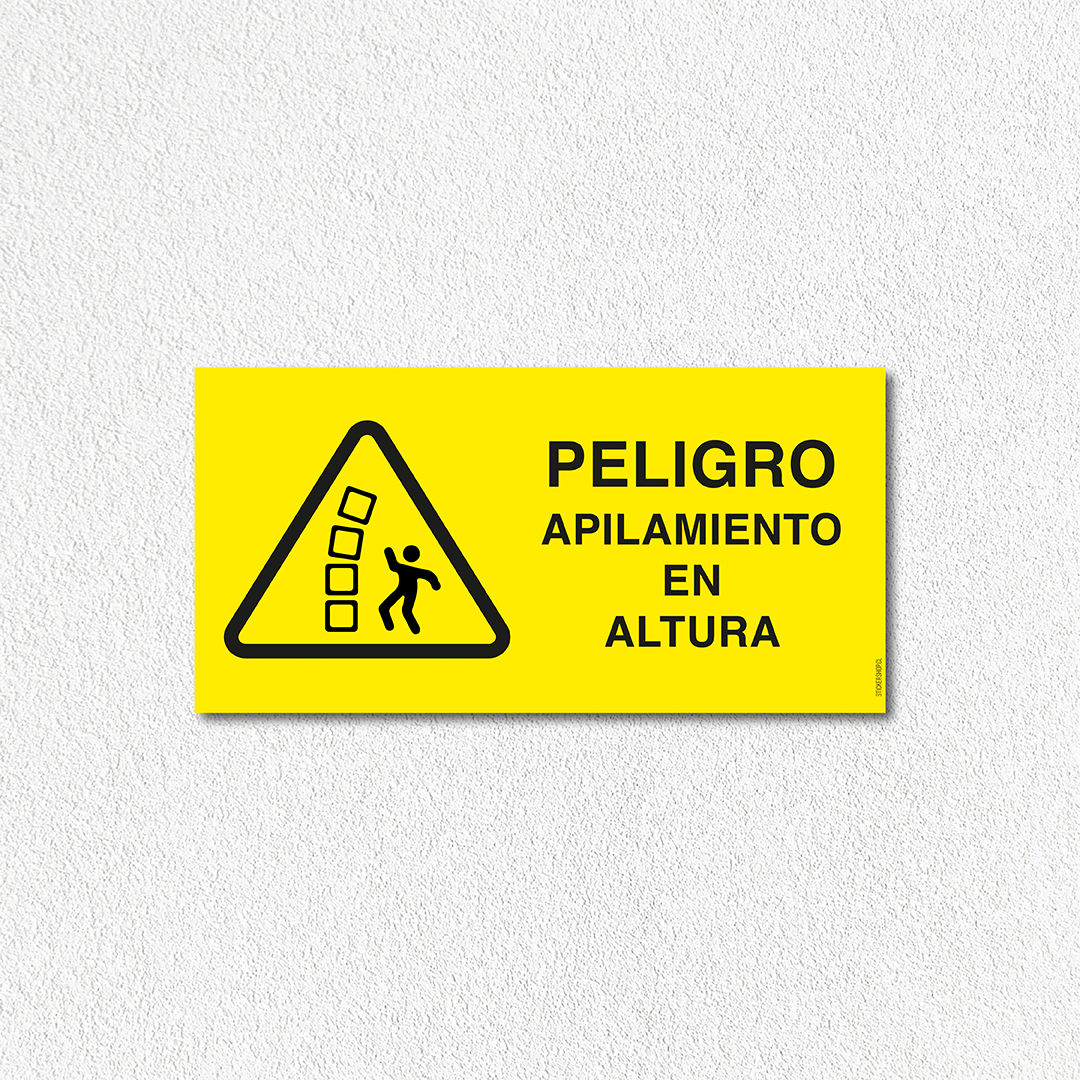 Precaución - Apilamiento en altura
