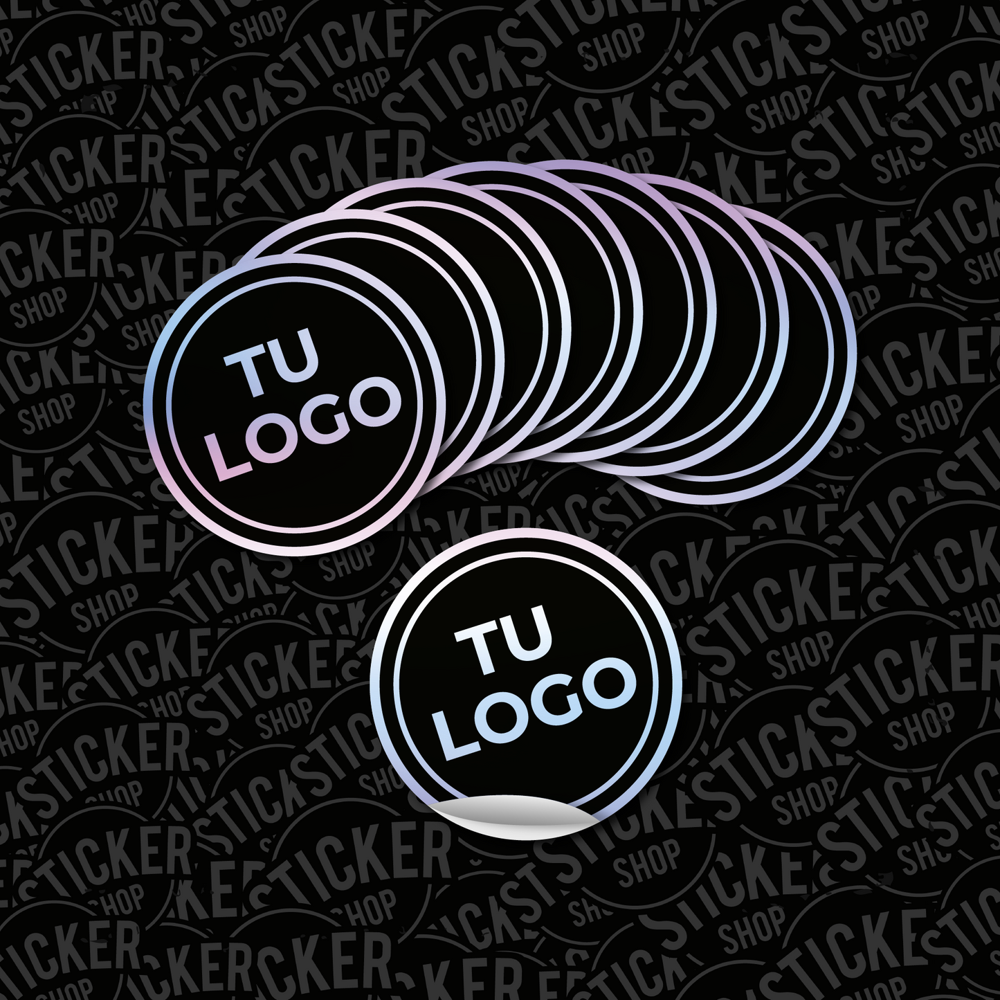 1.000 stickers de 10x10 cm