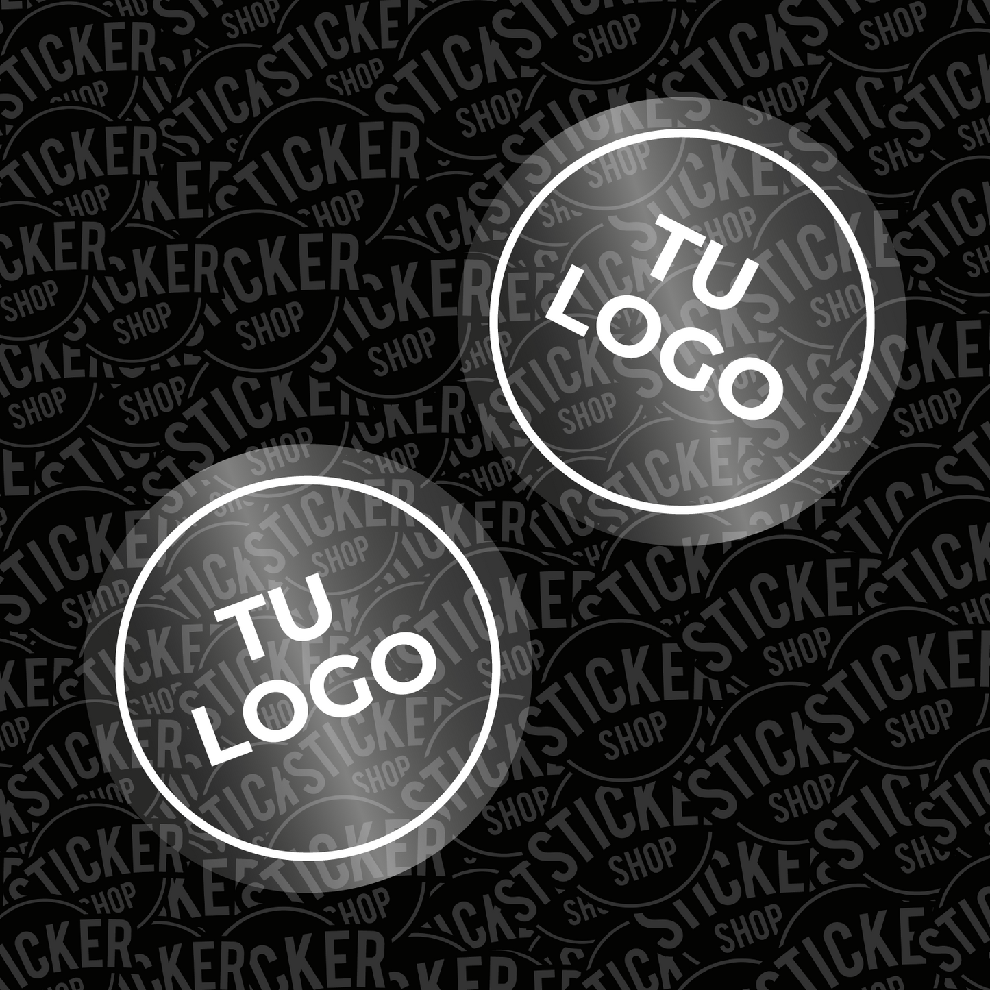 Stickers Transparentes con Tinta Blanca