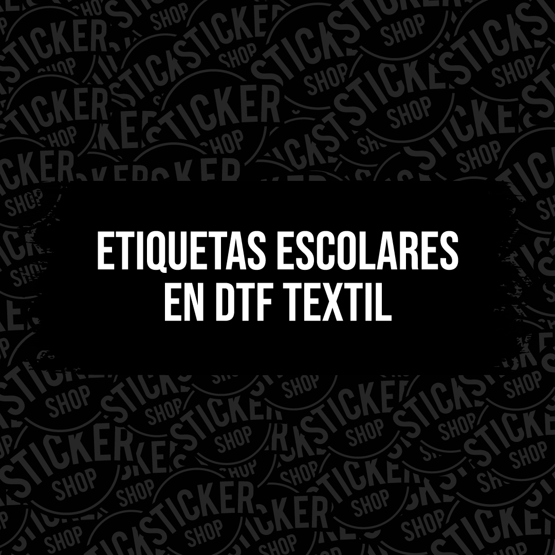 Stickers En Ropa Etiquetas escolares DTF TEXTIL para ropa – StickerShopcl