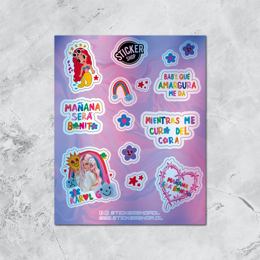 Lámina de Stickers L19