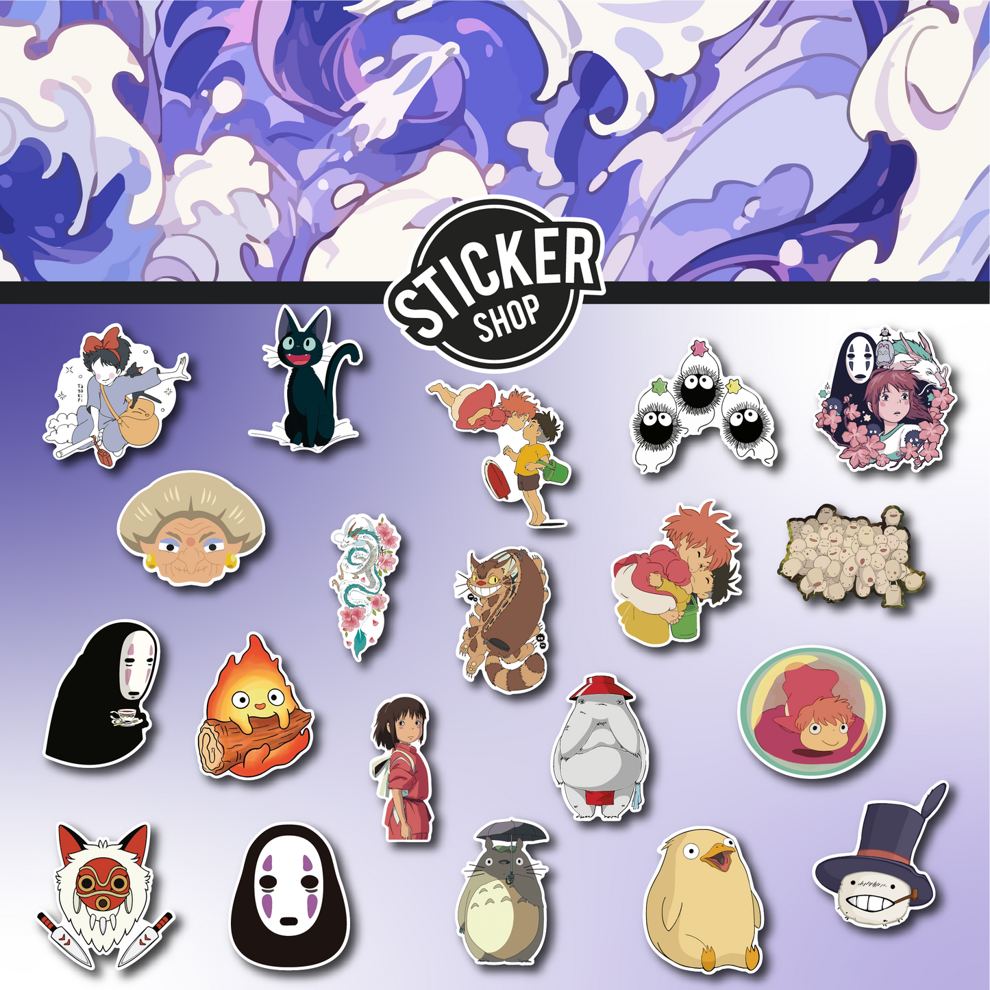 Pack de 20 stickers N16