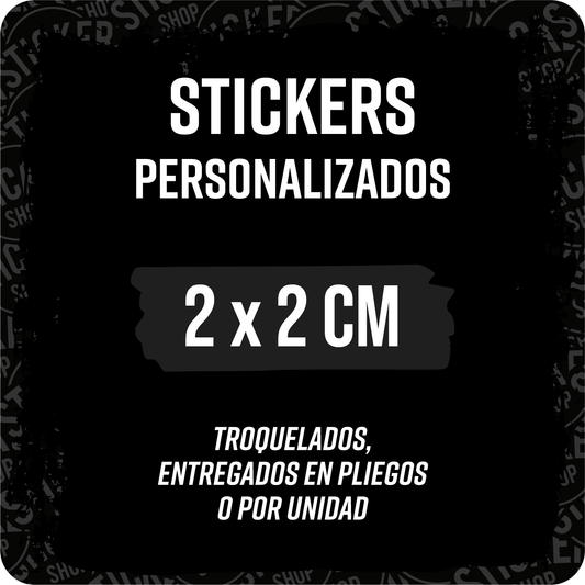 Stickers de 2x2 centímetros