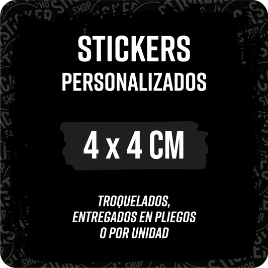 Stickers de 4x4 centímetros