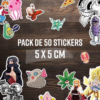 Pack de 50 stickers Random