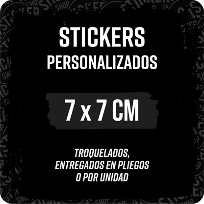 Stickers de 7x7 centímetros