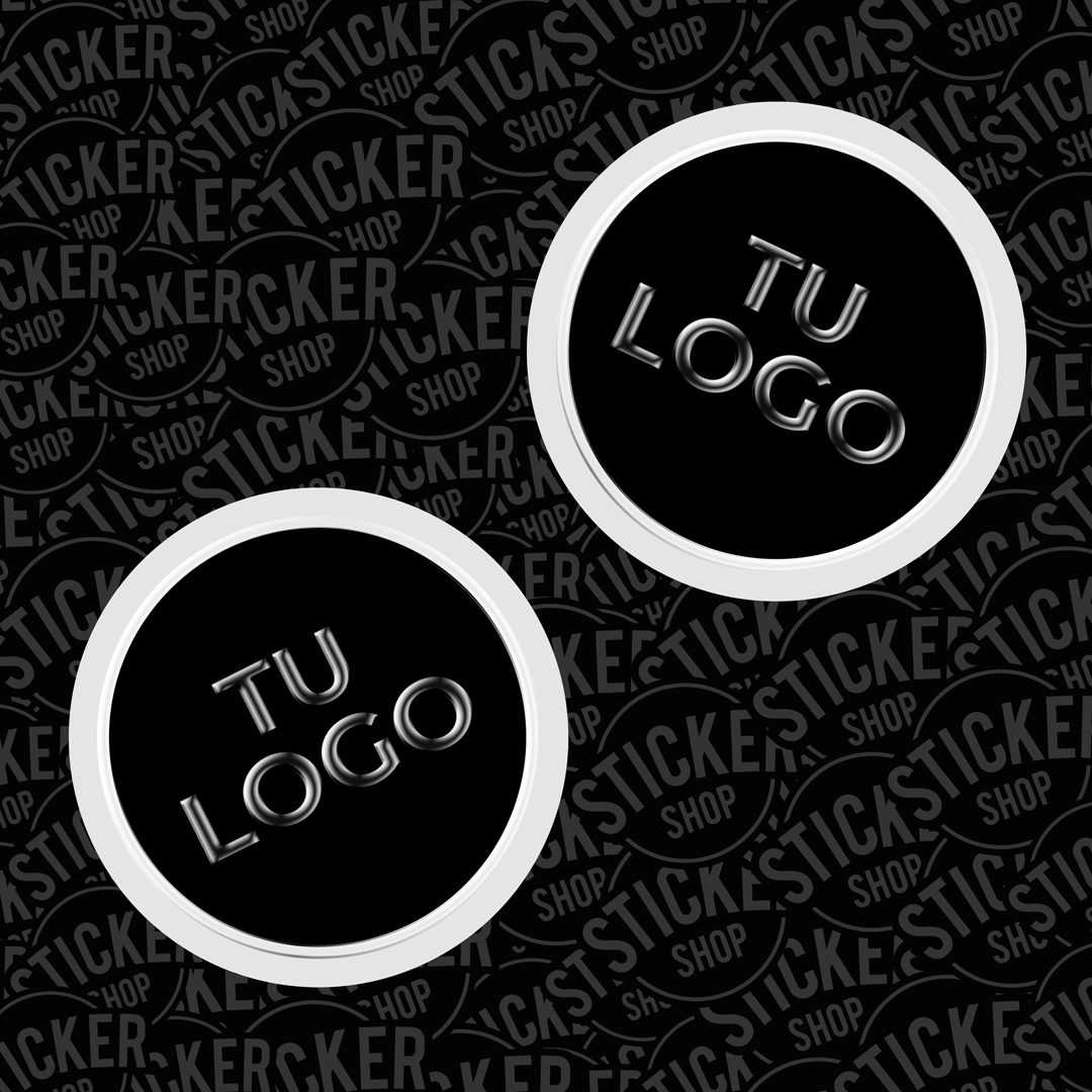 100 stickers con Barniz Sectorizado