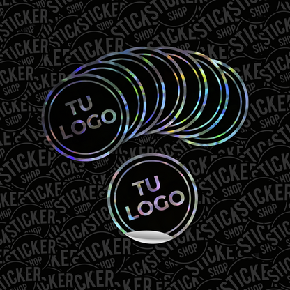 200 stickers de vinilo Holográfico