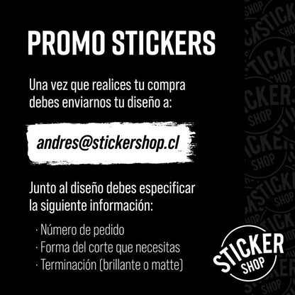 Stickers Personalizados de hasta 15x15 cm