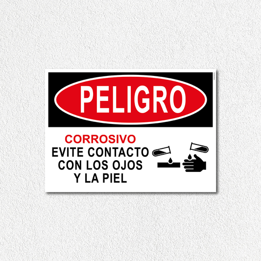 Peligro - Corrosivo evite contacto