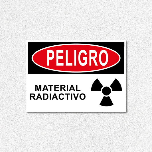 Peligro - Material radiactivo