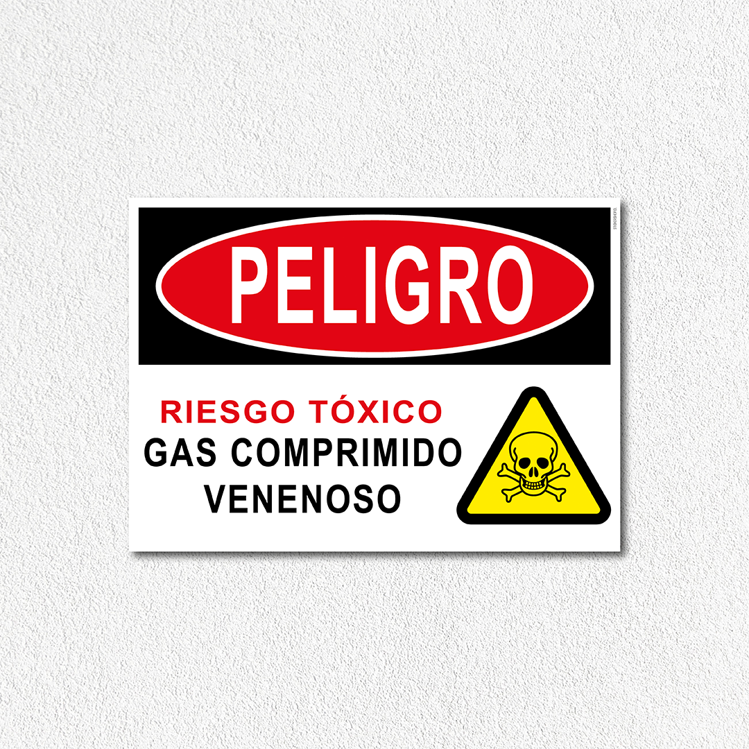 Peligro - Riesgo tóxico gas venenoso