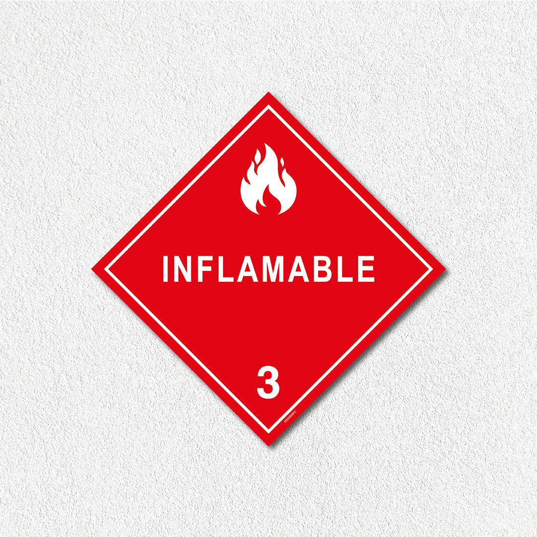 Sustancias peligrosas - Inflamable – StickerShopcl