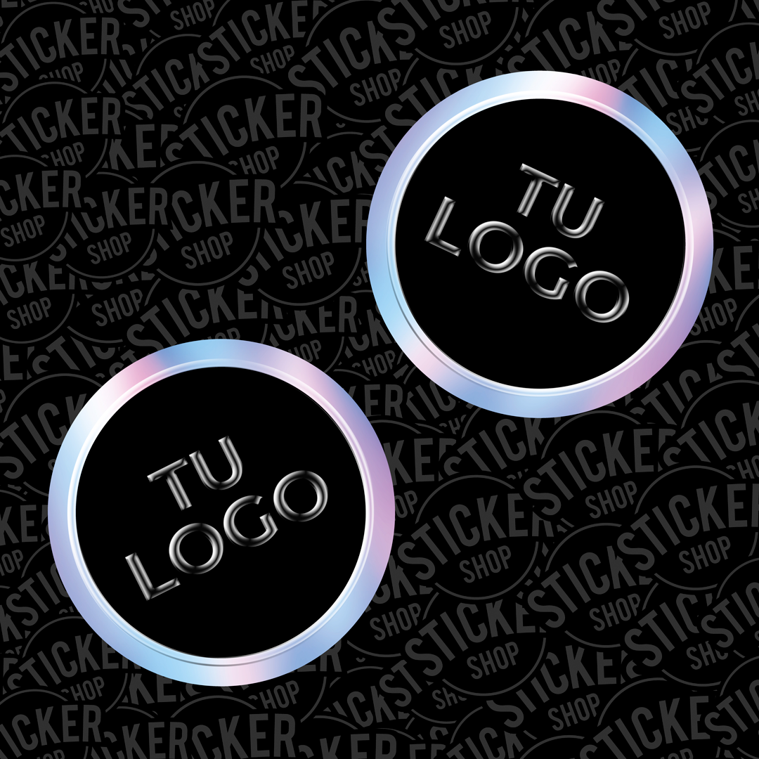 Stickers Tornasol Holográfico con Barniz Sectorizado
