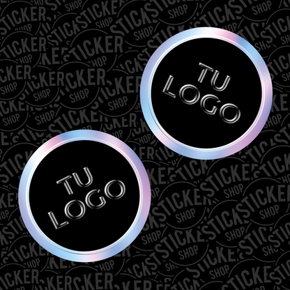 Stickers Tornasol Holográfico con Barniz Sectorizado